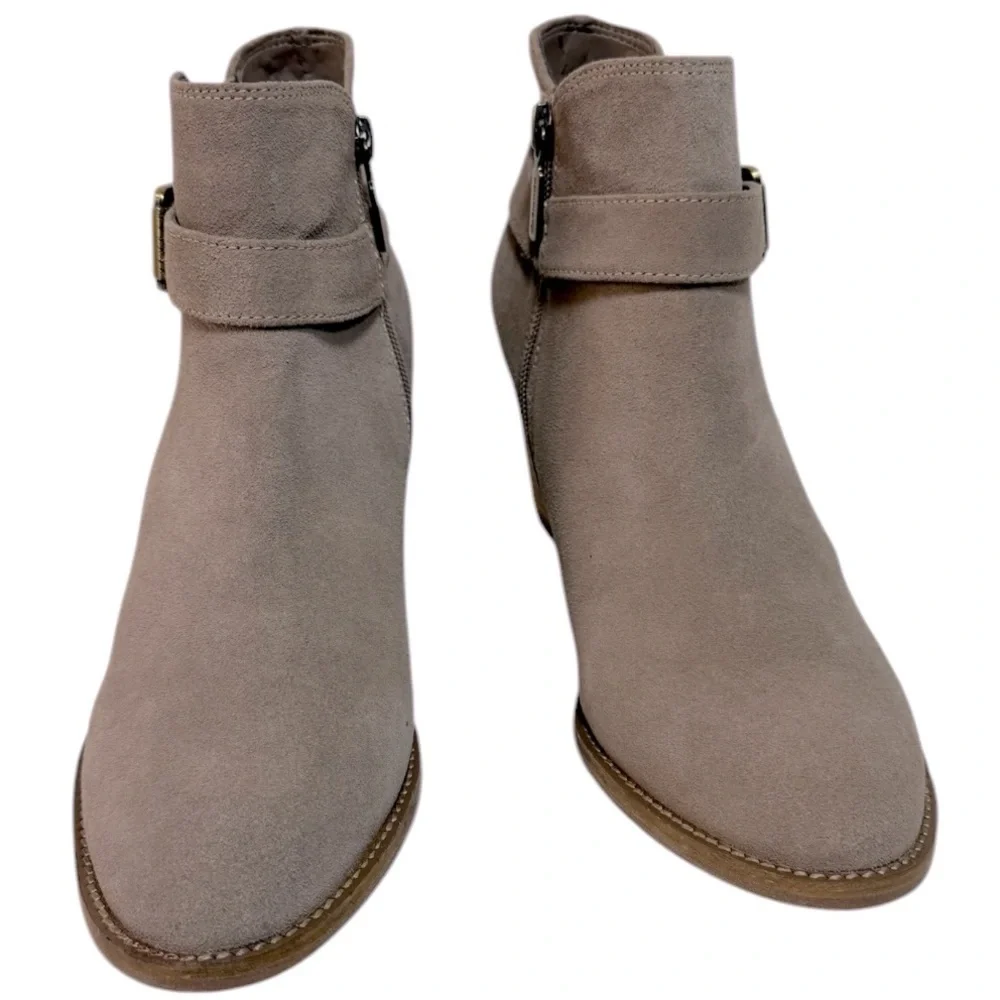 Blondo Natalia Suede Waterproof Ankle‎ Boot Bootie Tan Size 9.5
